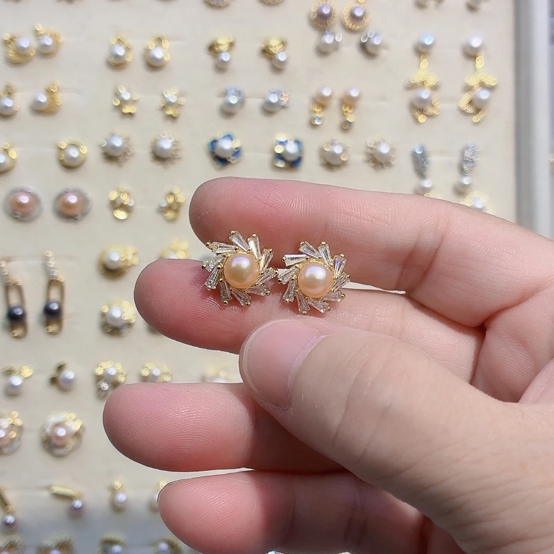 *****合金耳饰淡水珍珠
