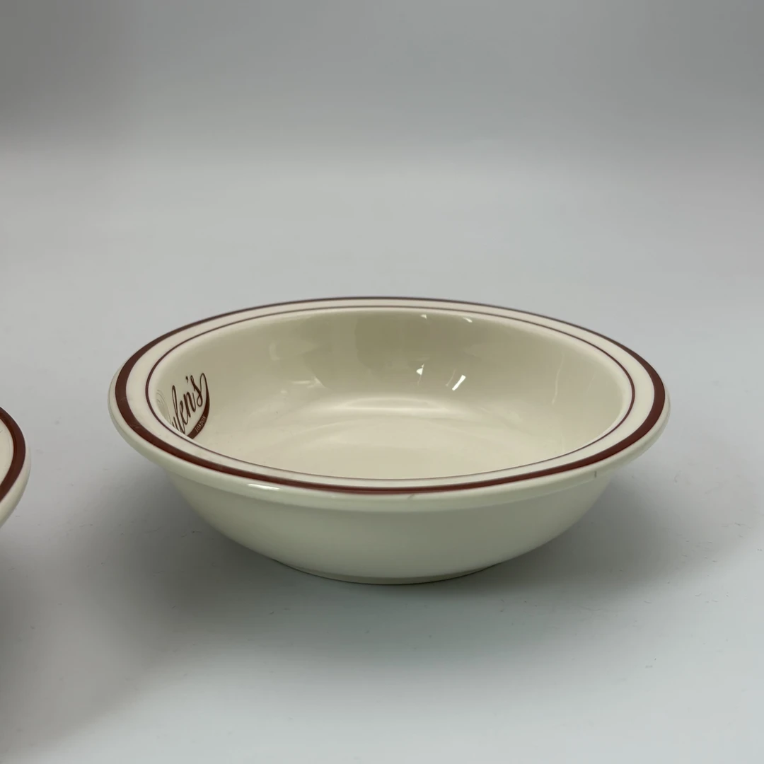 【RL家】外贸超新款一人食早餐深盘高温瓷15cm*4cm 红色