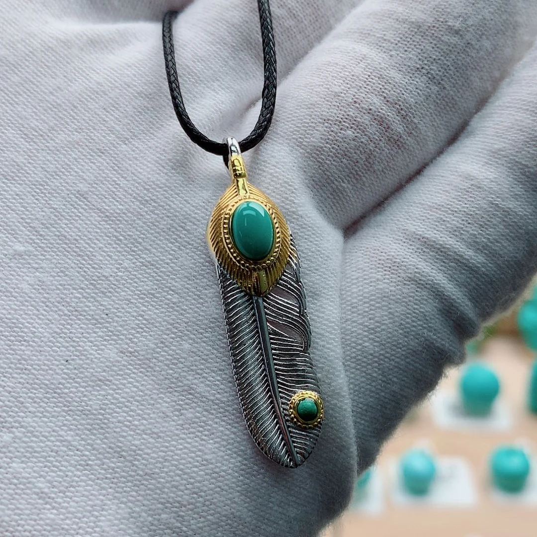 绿松石银S925镶嵌配饰