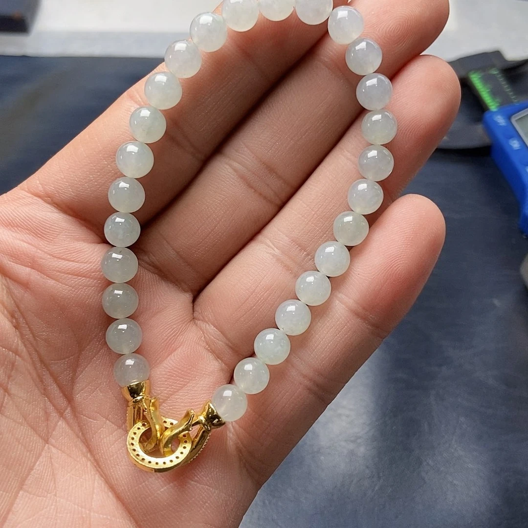 定制翡翠未镶嵌翡翠手串