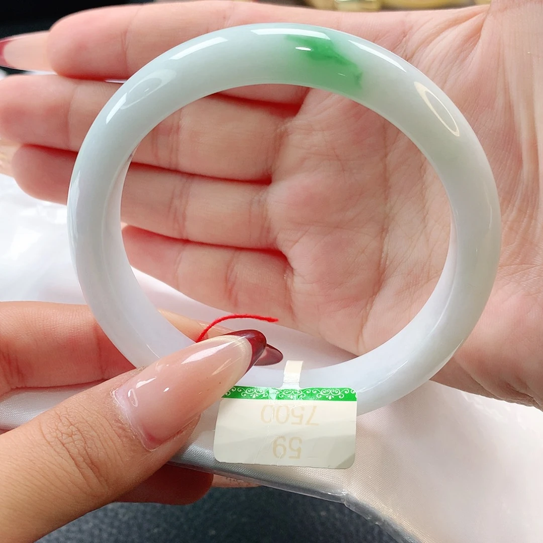 翡翠未镶嵌手镯缅甸天然翡翠