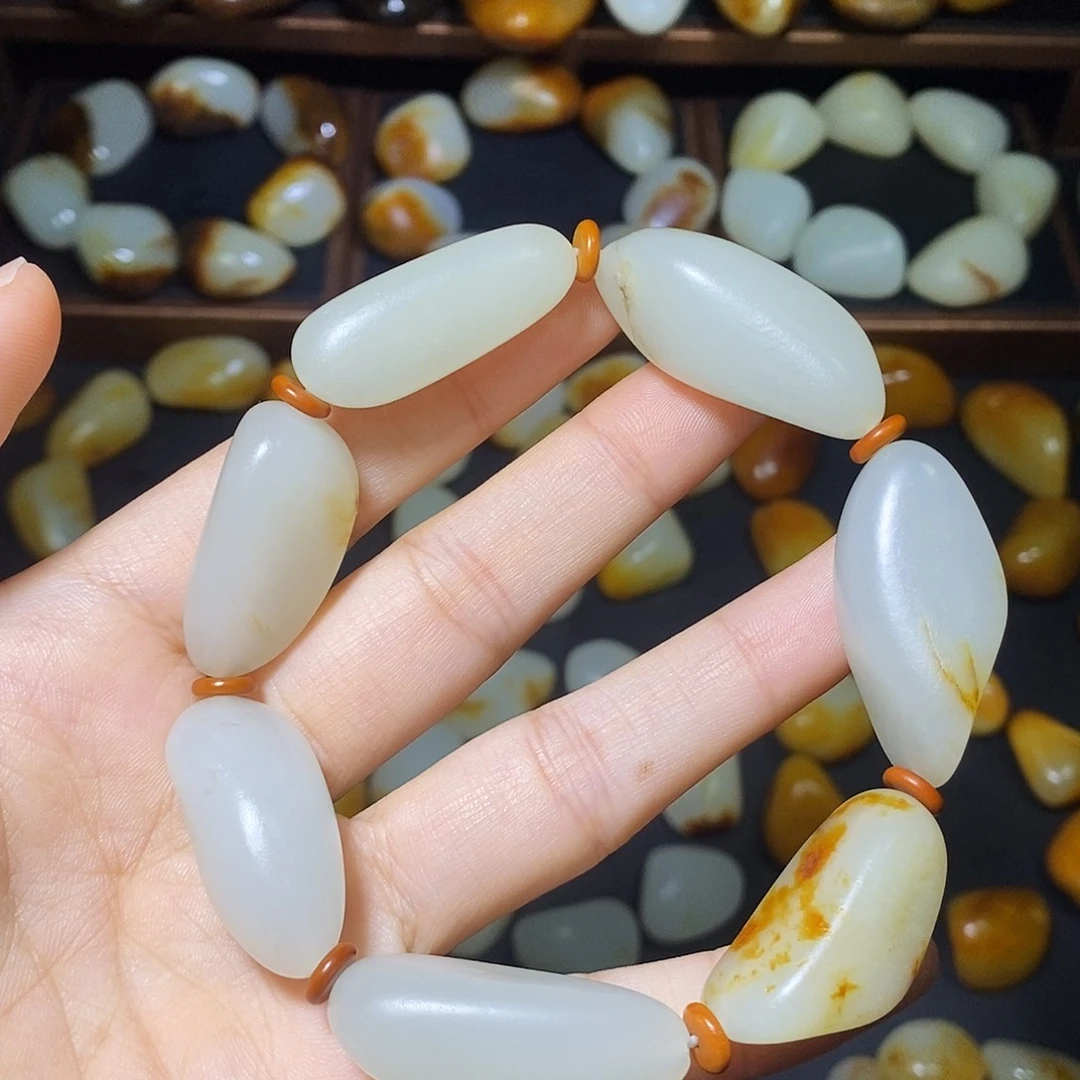 和田玉未镶嵌手链