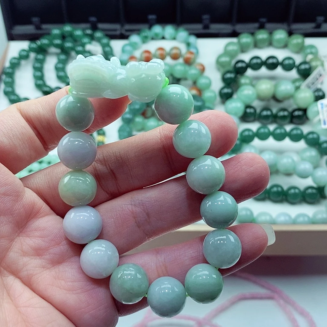 翡翠未镶嵌毛衣链