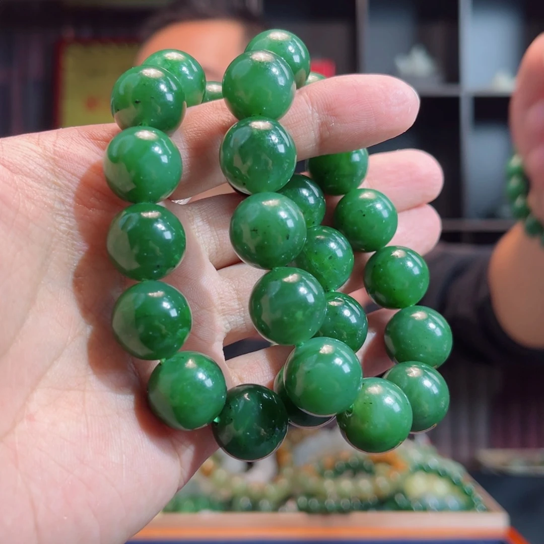 和田玉手链未镶嵌手串俄罗斯碧玉多样性拍一发一16