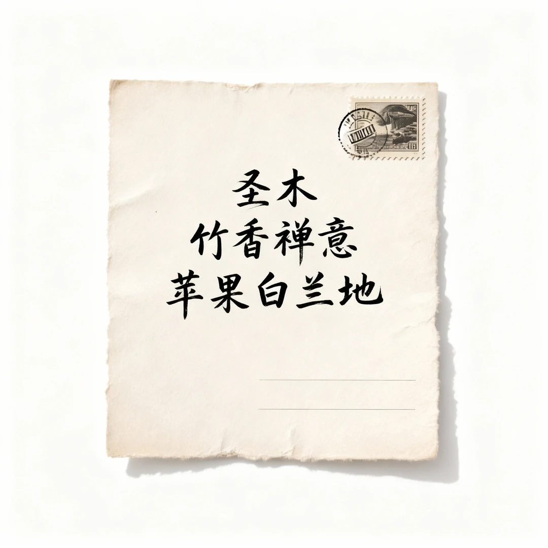 圣木迈索尔檀香竹香禅意竹之韵苹果白兰地热门女士香水