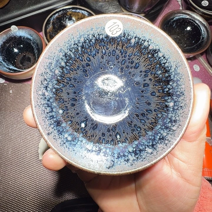 茶盏开**闲建窑建盏茶器103