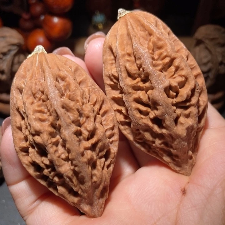 把件文玩核桃东北楸子小雪98