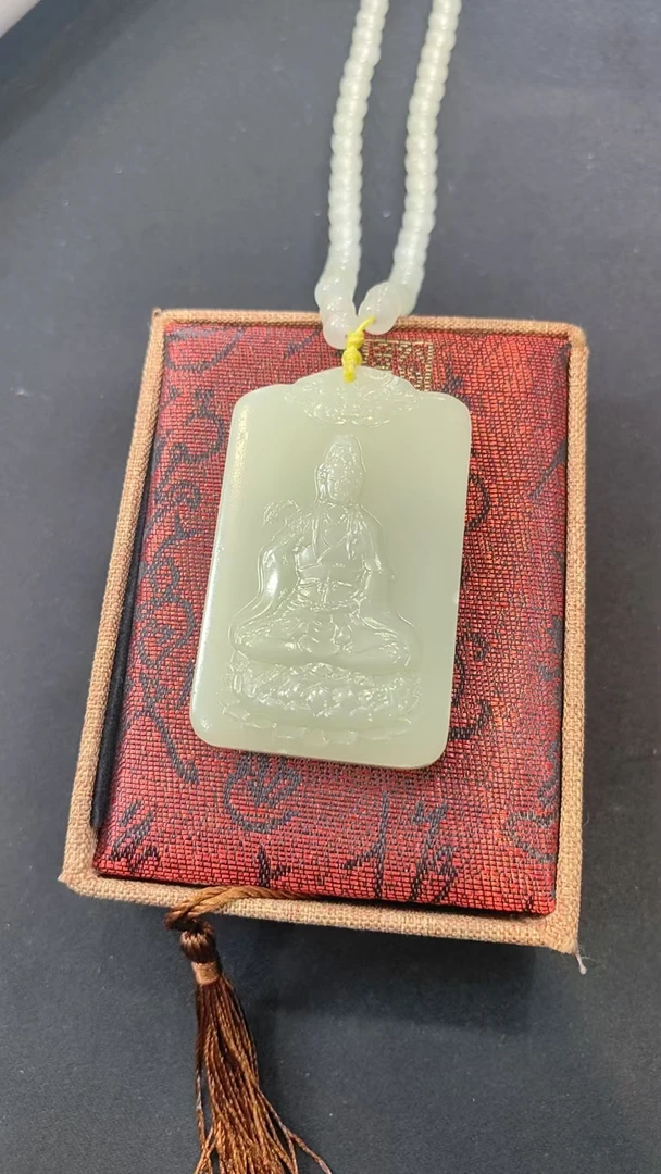 青黄 坐莲观音 （精品）