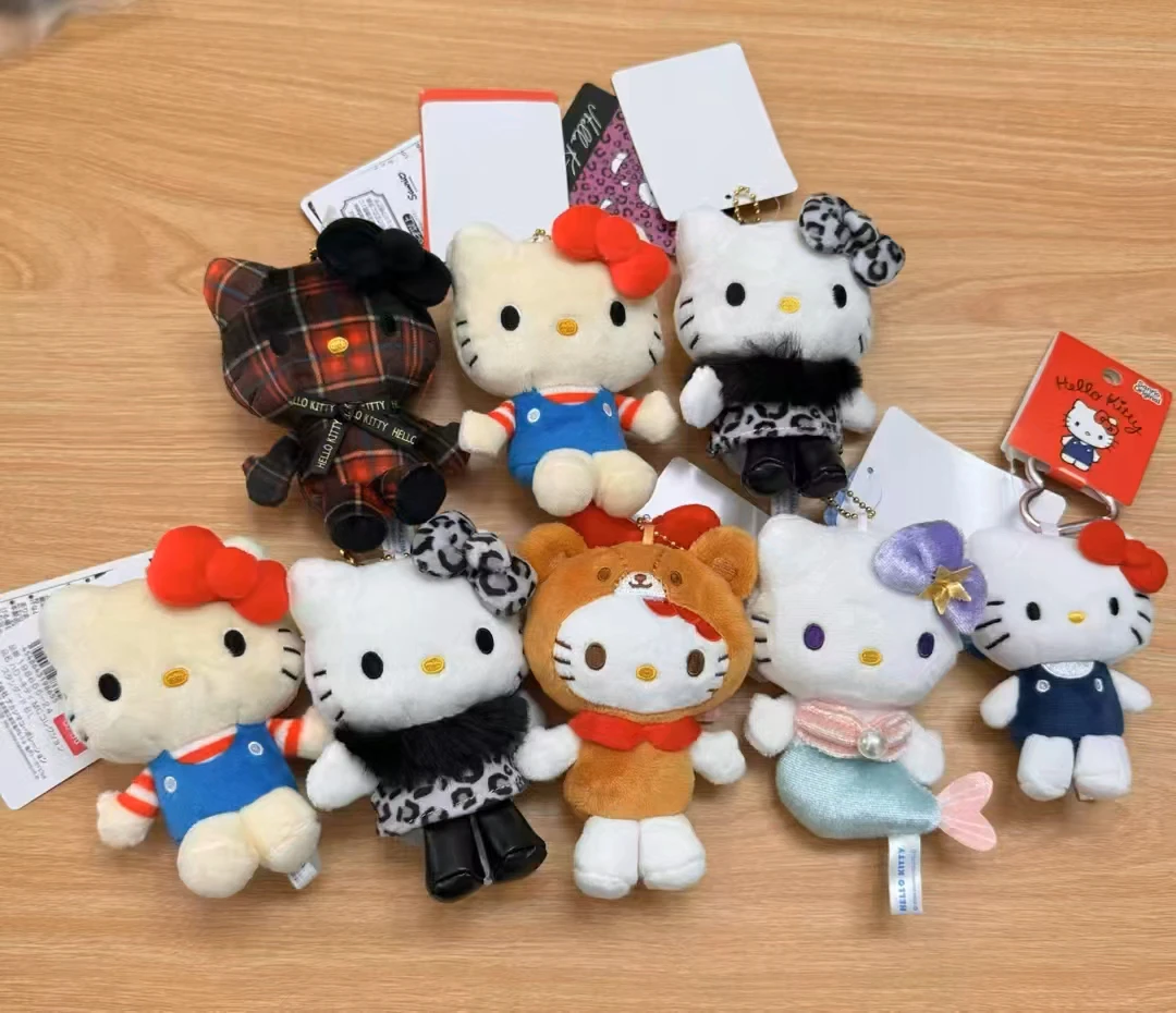 三丽鸥包包挂件毛绒公仔 kitty|美乐蒂|库洛米|玉桂狗玩偶挂饰