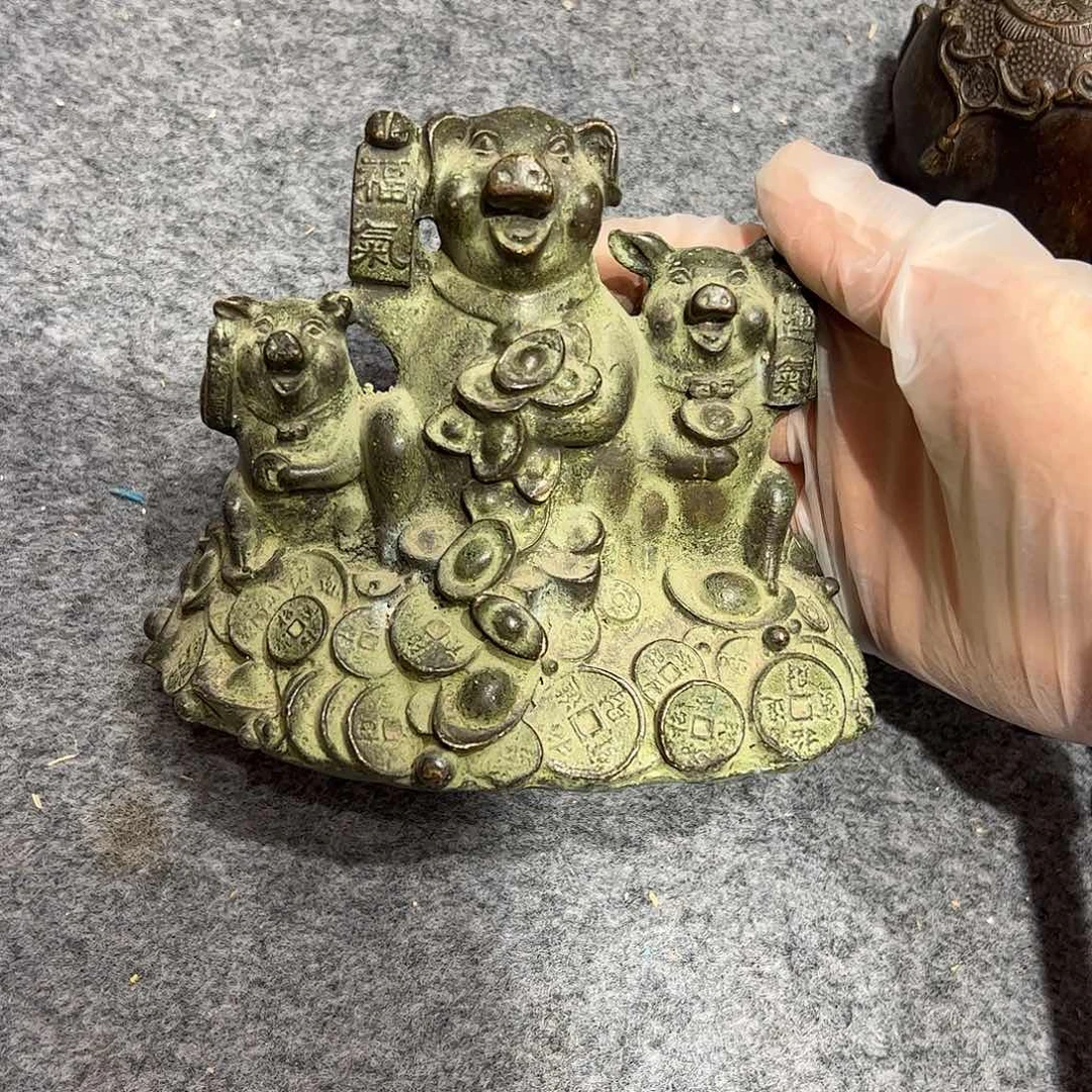 微瑕疵黄铜摆件工艺品