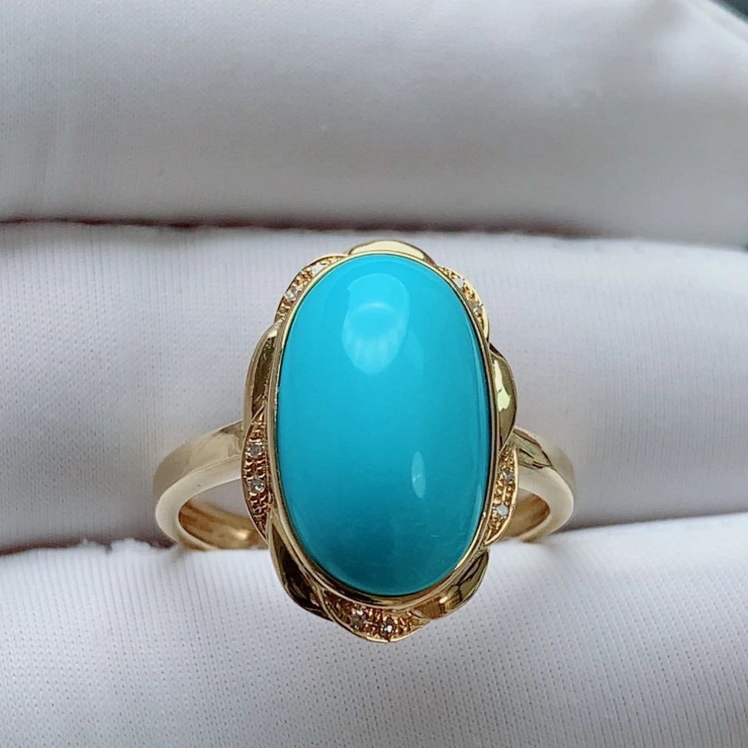 绿松石其他18K金镶嵌