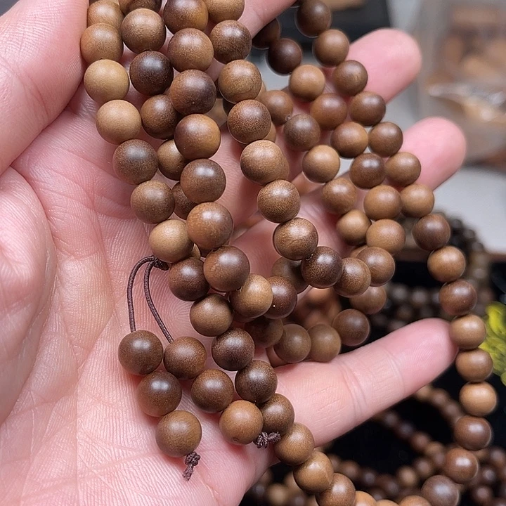 檀香木手串/手链老山檀香黑肉横纹08多圈