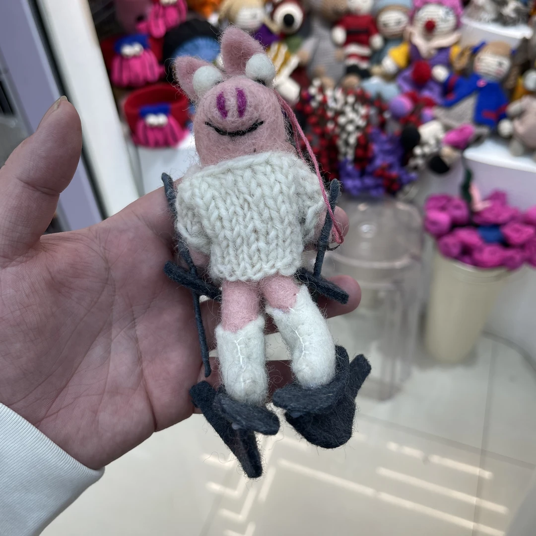 可爱动物造型纯手工羊毛毡包包挂件玩偶礼物