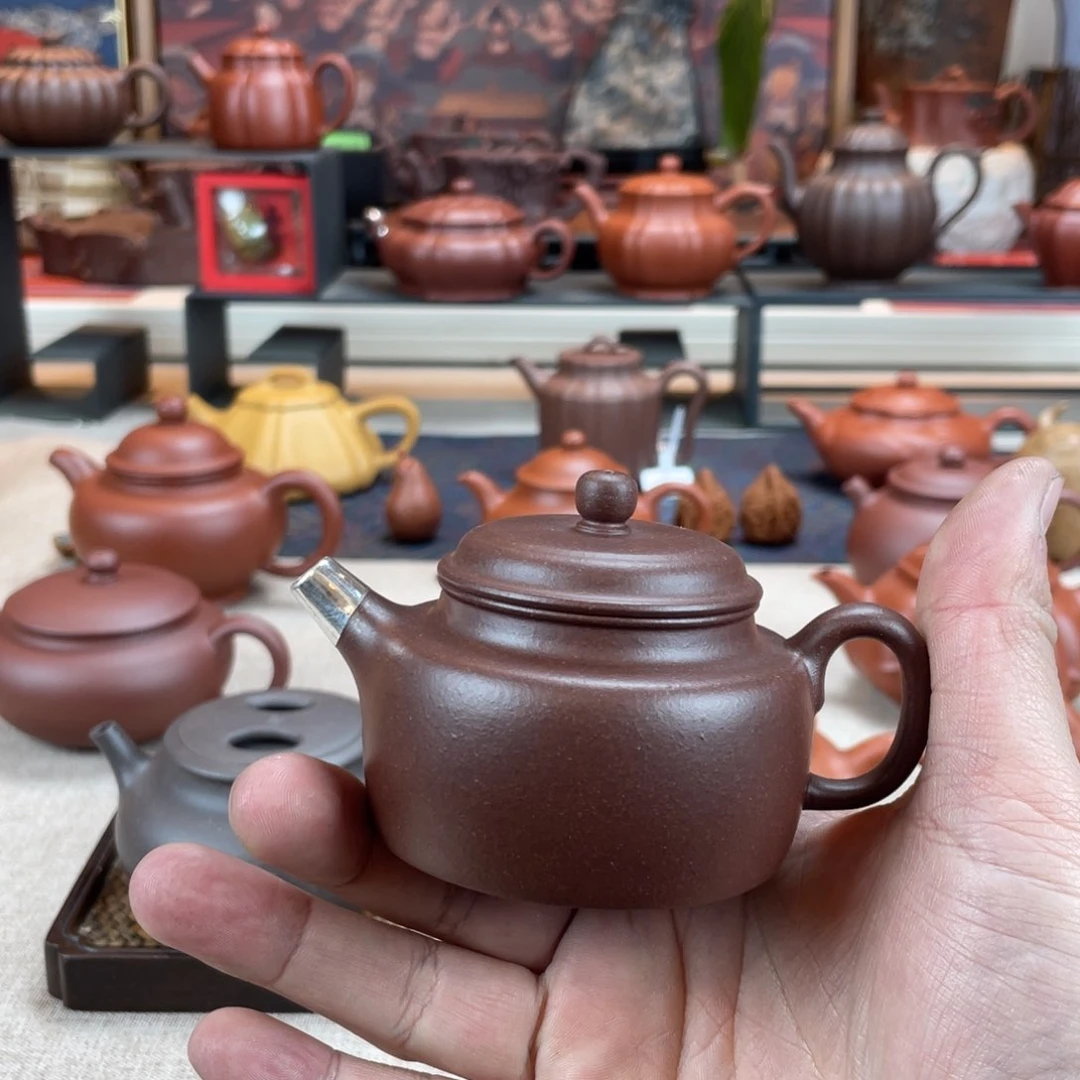 紫砂茶壶见*?新号开播，保原矿手工壶直播间