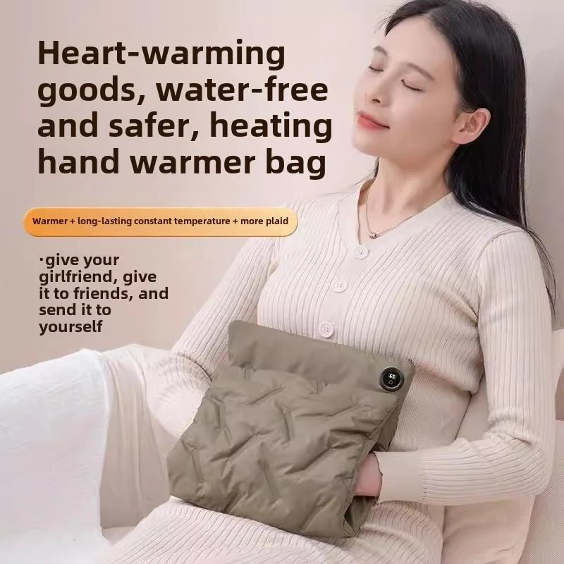 石墨烯暖手袋羽绒热水袋充电款无水防爆暖宝宝电暖手宝女生用随身