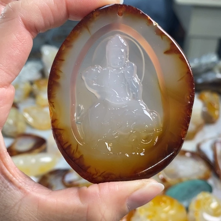 玛瑙/玉髓吊坠(不含链)未镶嵌