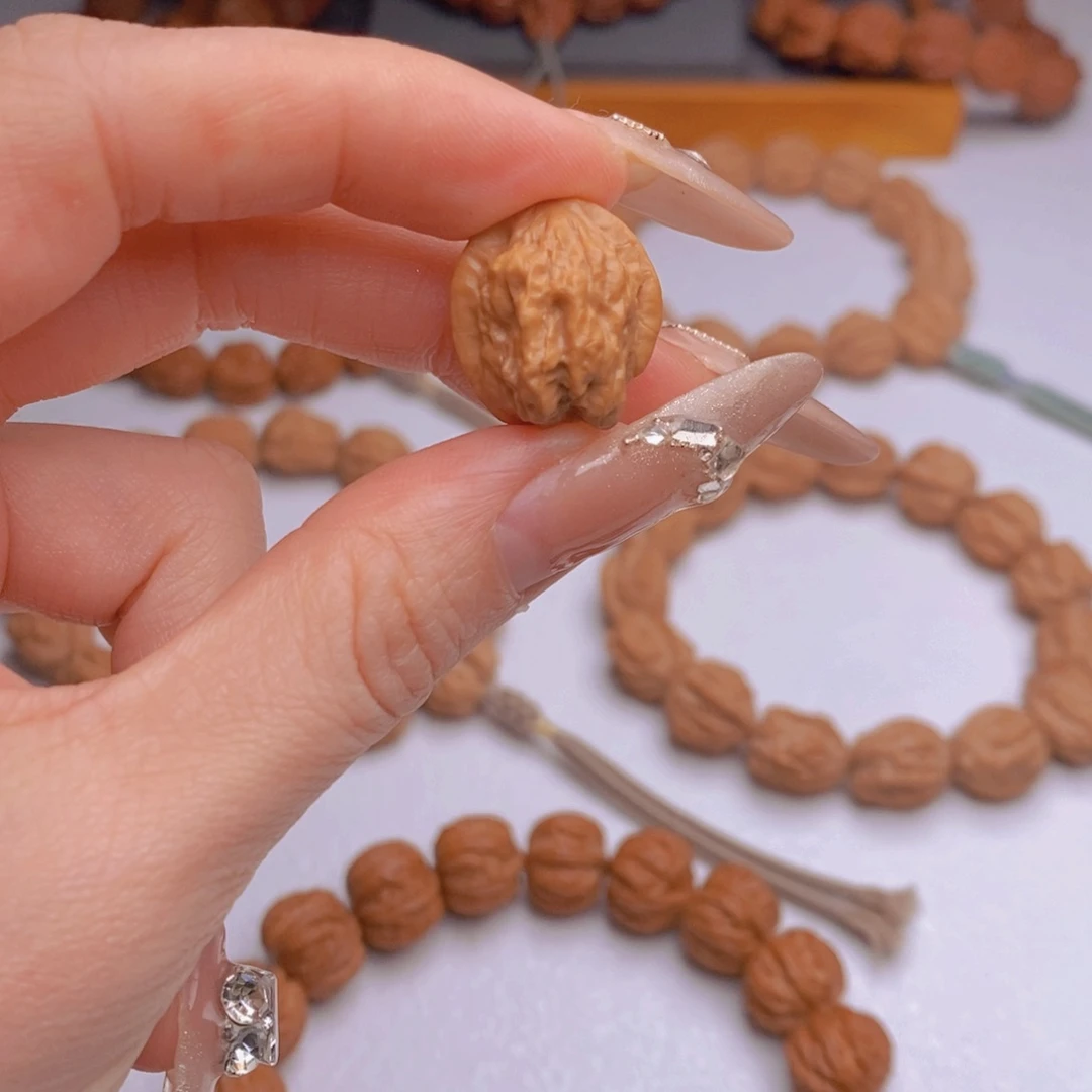 ༺***༻桃核手串两颗1.8蛤蟆头