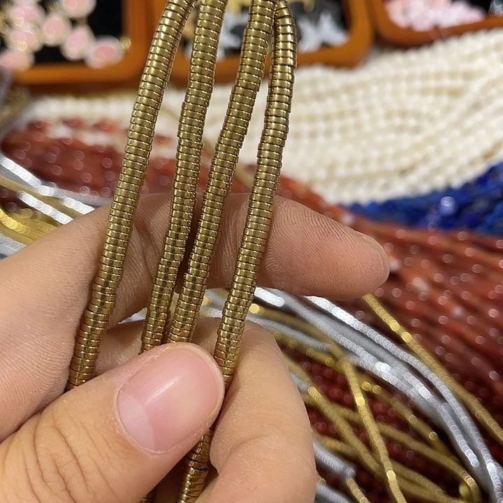 玛瑙/玉髓合金珠宝半成品一条6mmx1薄款隔片
