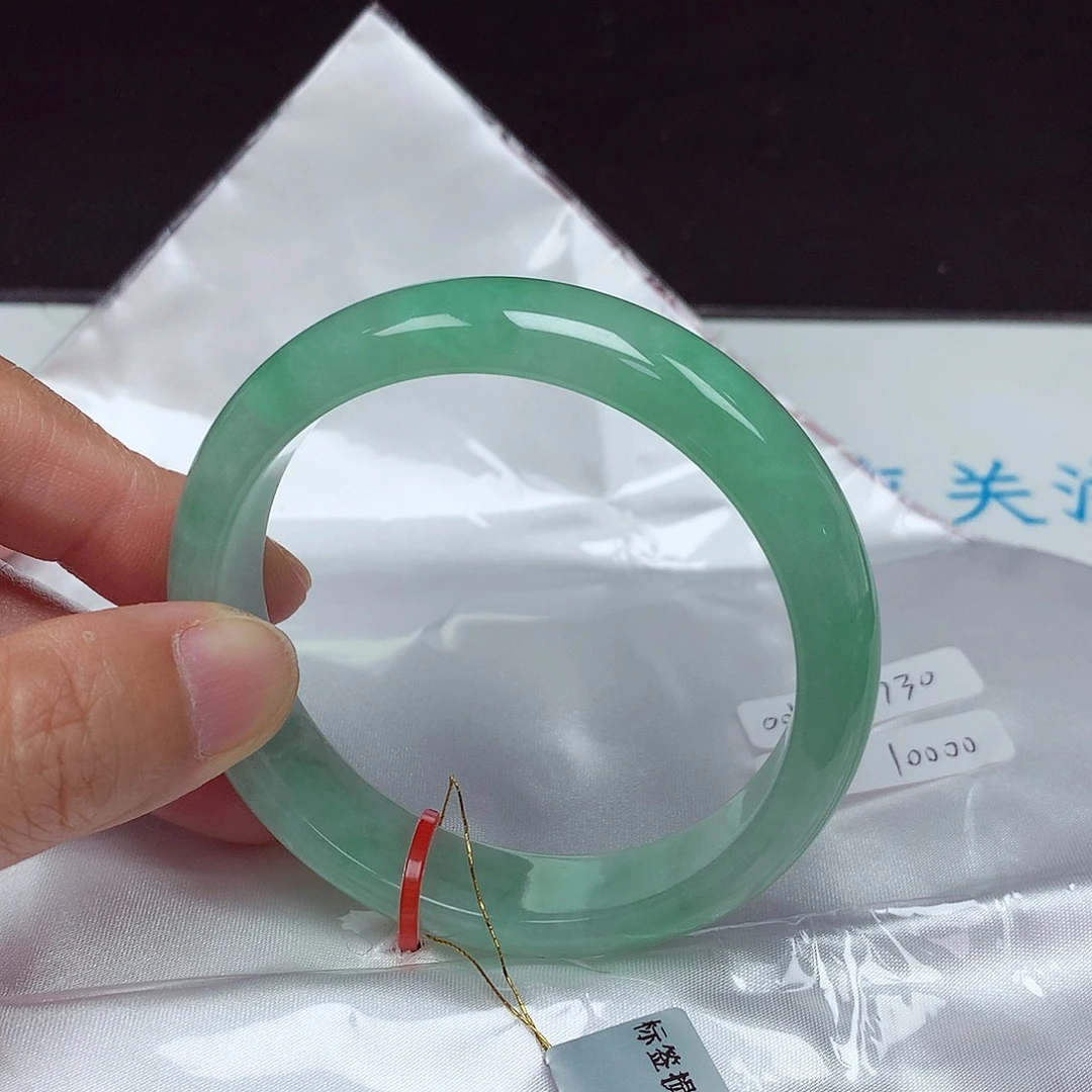 翡翠未镶嵌手镯58圈0730