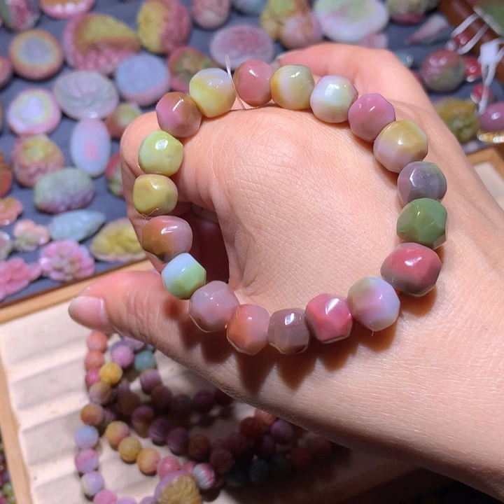 玛瑙/玉髓未镶嵌手链盐源玛瑙
