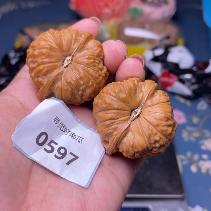 维***ღ文玩核桃把件南瓜墩43.0597