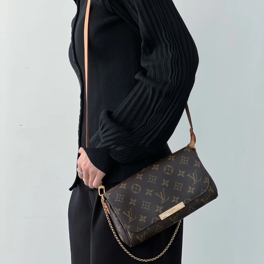 95新 LouisVuitton/路易威登 御古屋/66504/小号老花挚爱包 15年