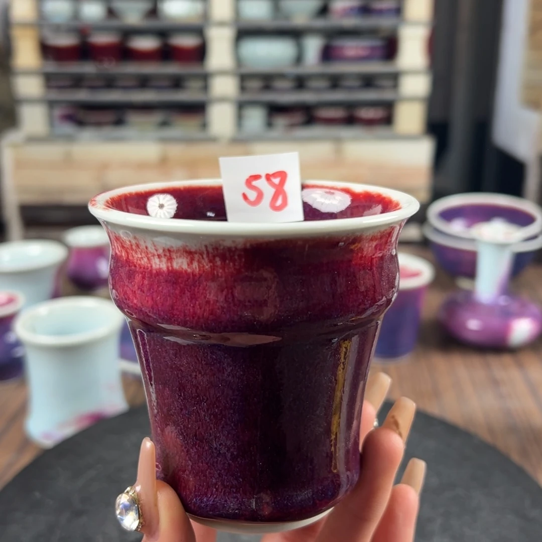 瓷片微瑕主人杯纯手工