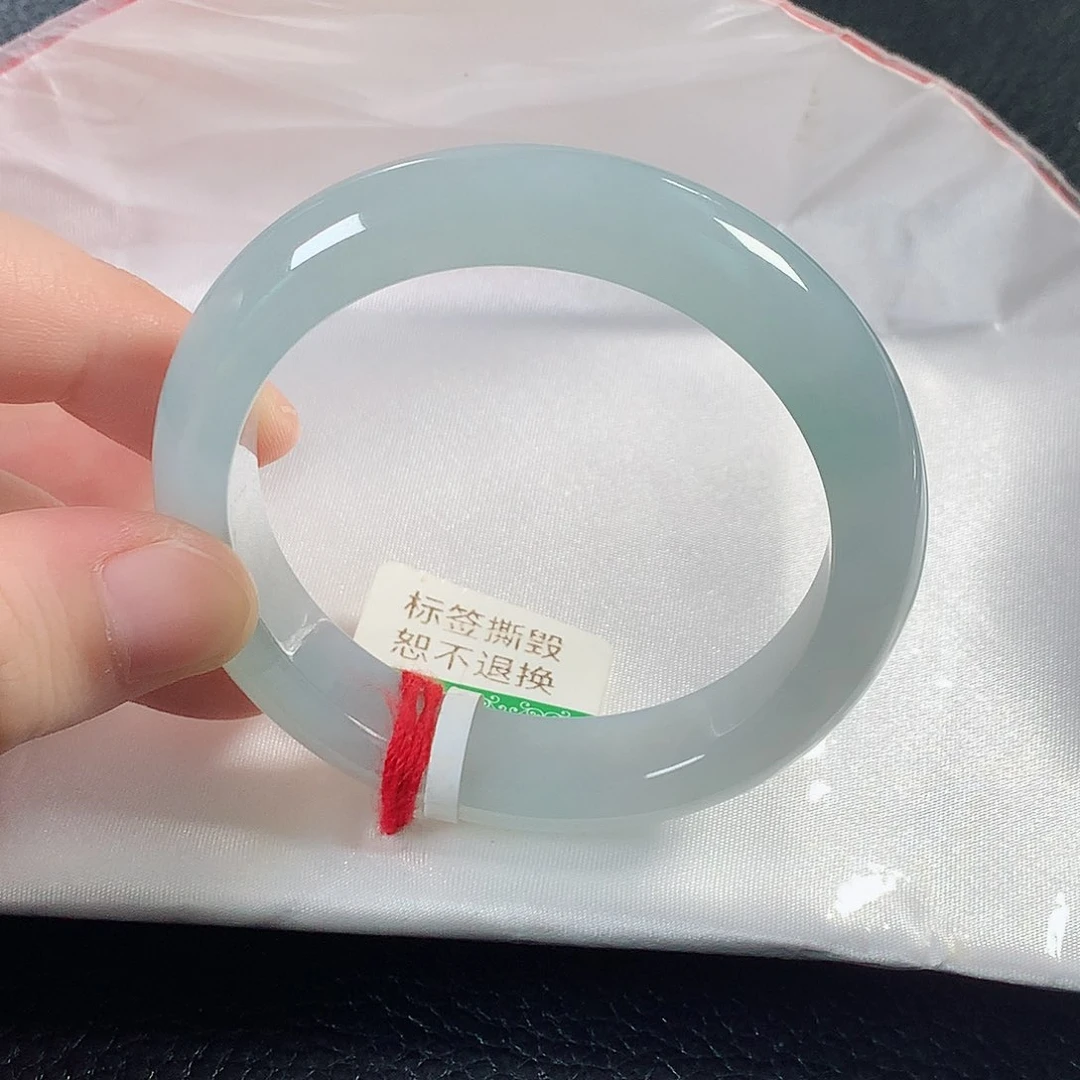 翡翠手镯未镶嵌缅甸天然翡翠手镯52圈口