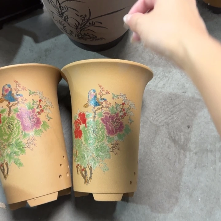紫砂花盆破损补发紫砂紫砂22口径17俩只