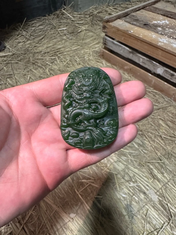 菠菜绿工艺摆件 精品