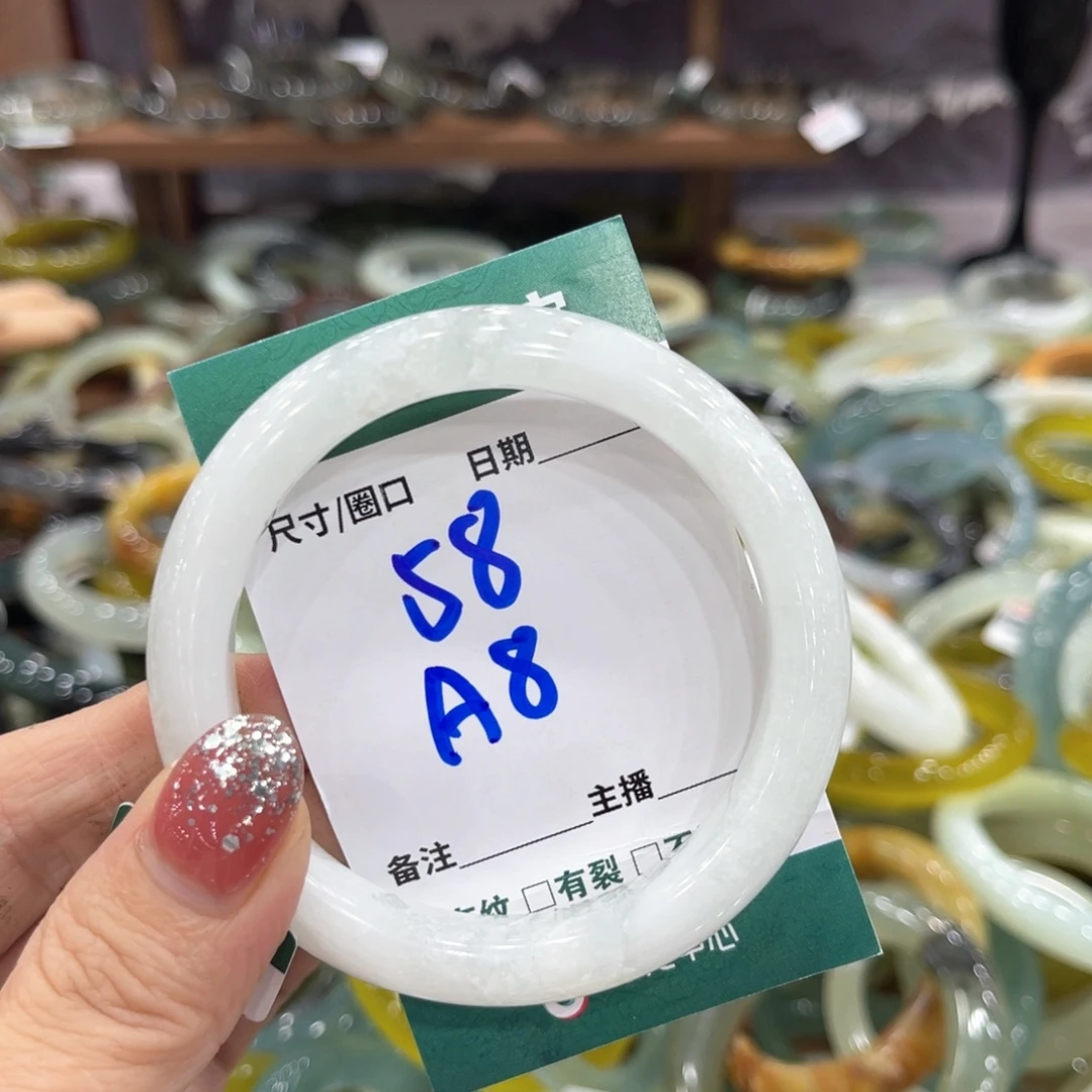 未镶嵌蛇纹石玉手镯手镯