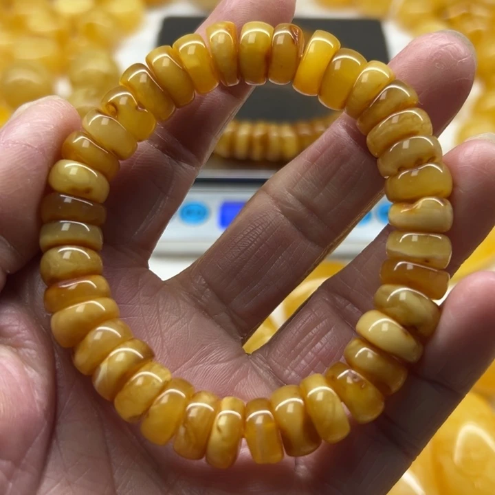 琥珀（矿物珀）银S925镶嵌裸石