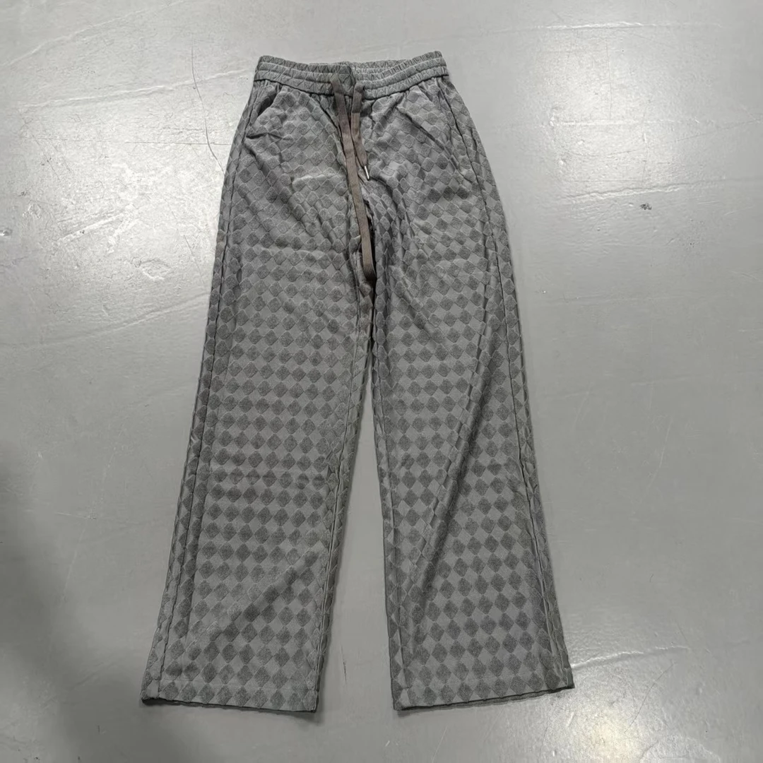 【南油玲姐】灰蓝色丝绒休闲裤88107