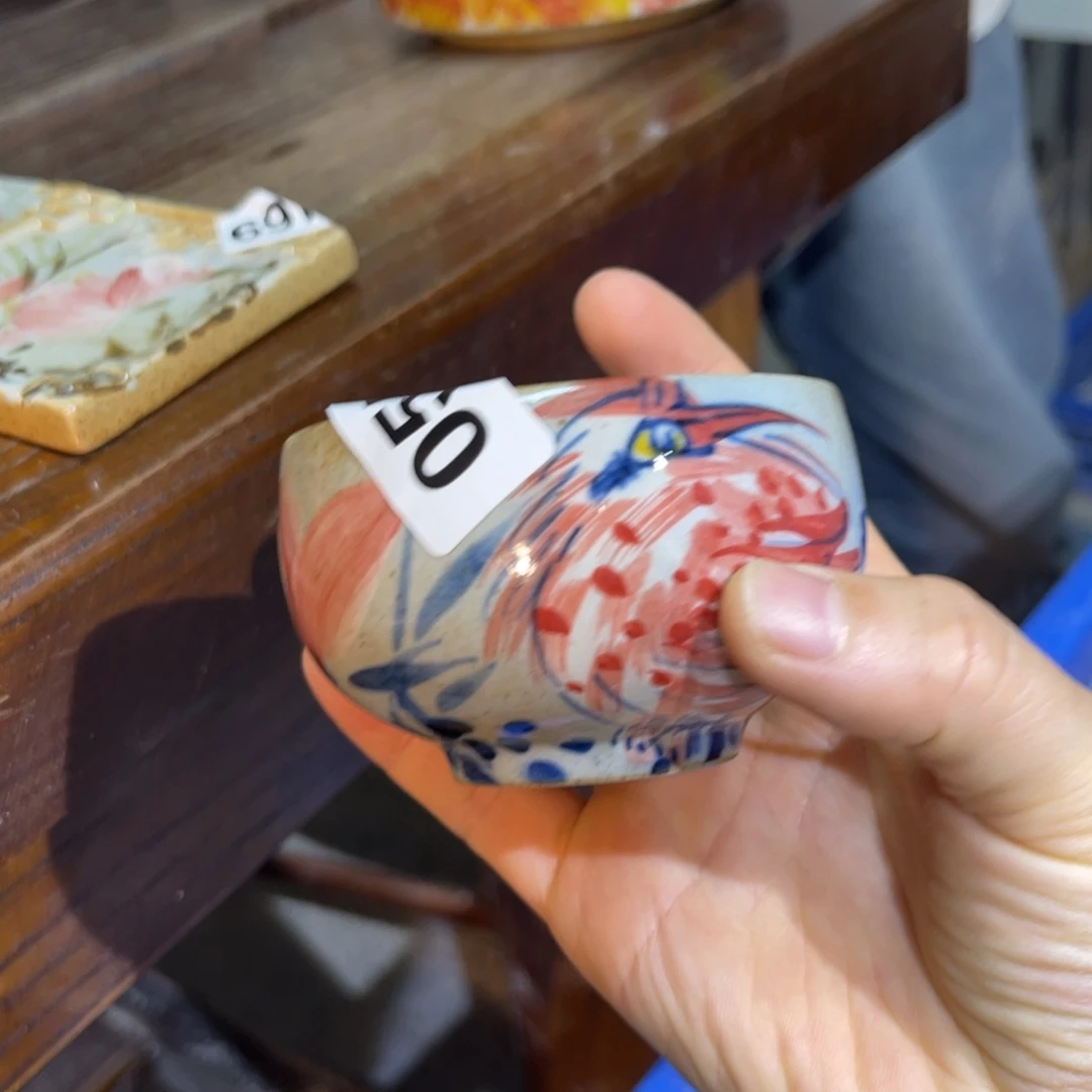 壶素浅陶瓷手工手绘