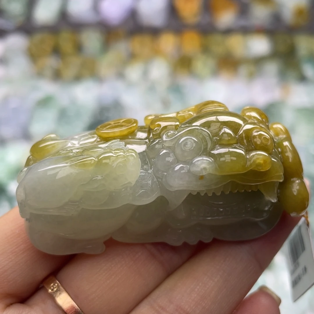 翡翠未镶嵌颈饰貔貅