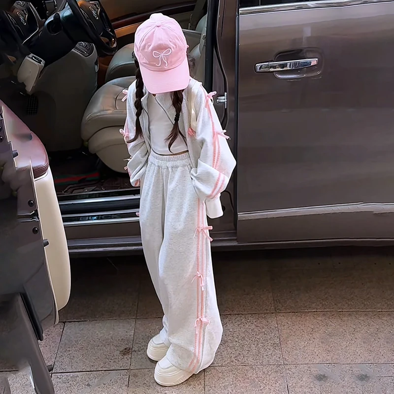 女童套装春秋季儿童时髦洋气网红高端运动2025新款秋装大童两件套