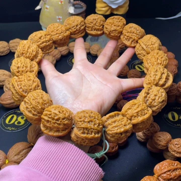 手串文玩核桃白狮子