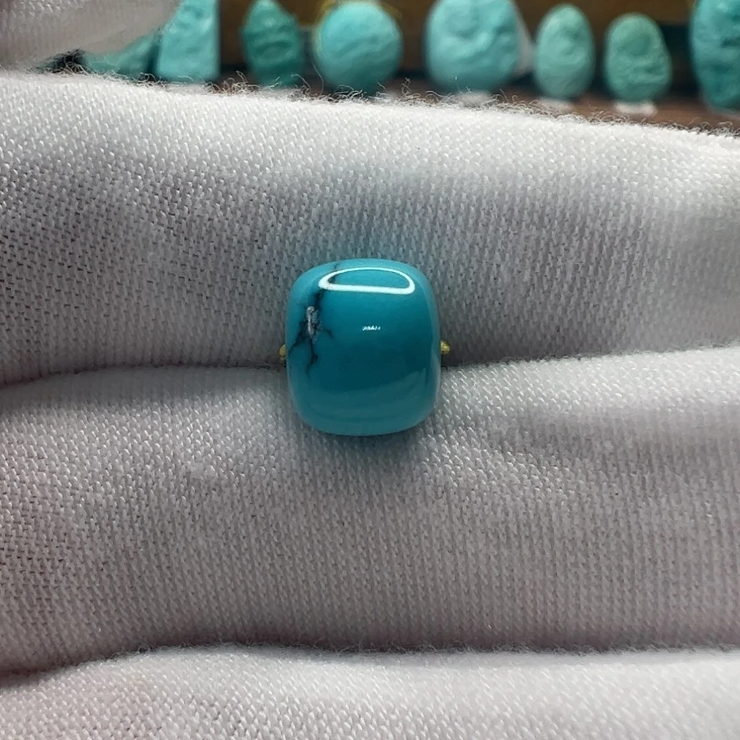 绿松石未镶嵌老型珠9mm