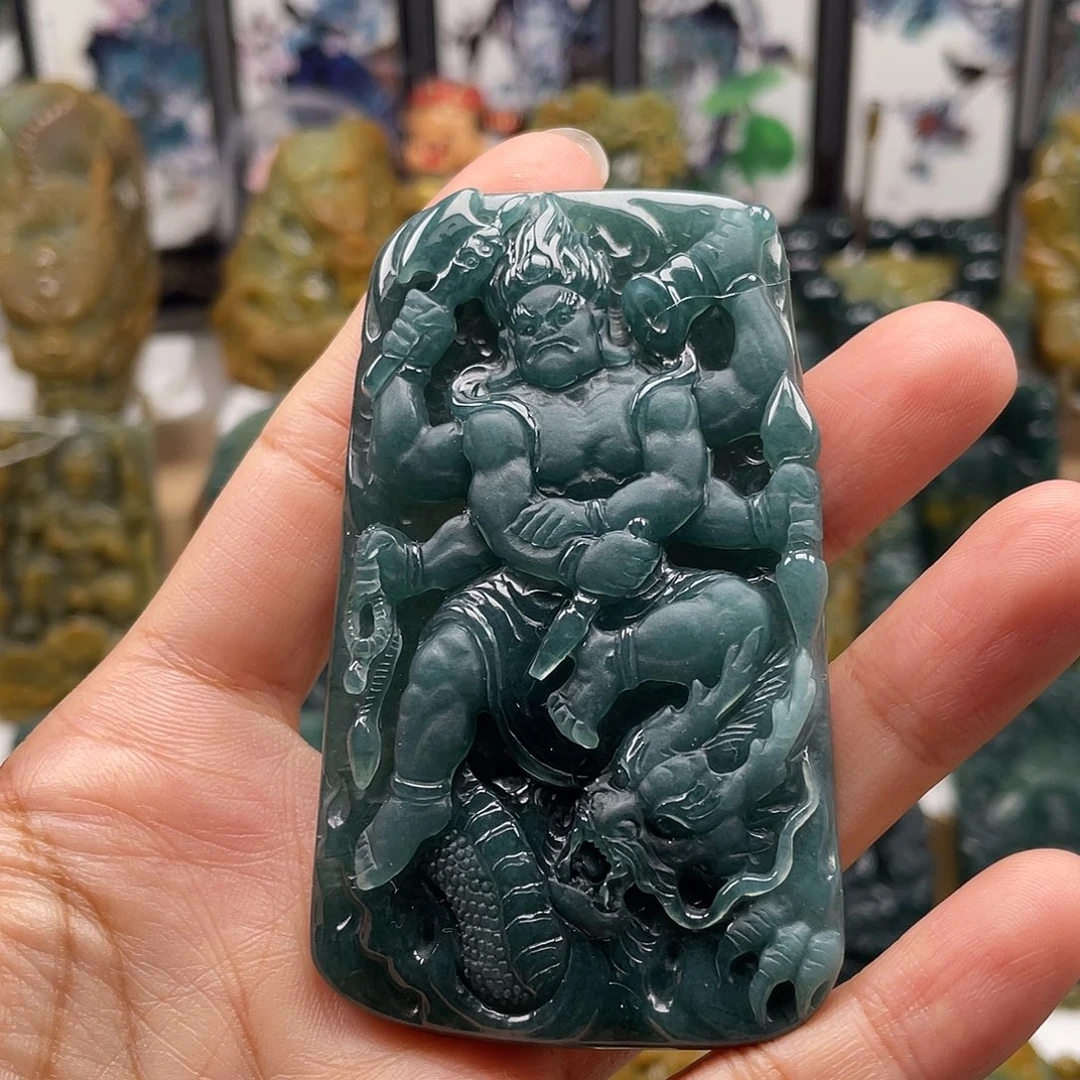 颈饰未镶嵌翡翠天然翡翠a货不动