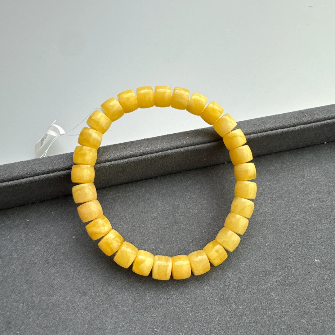 蜜蜡精工直切手串约8mm
