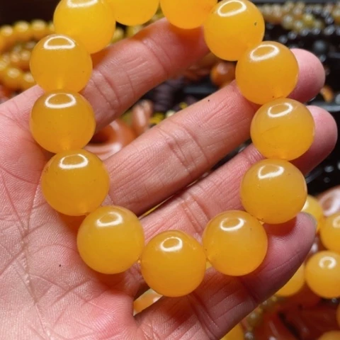 石英质玉手链合金男*