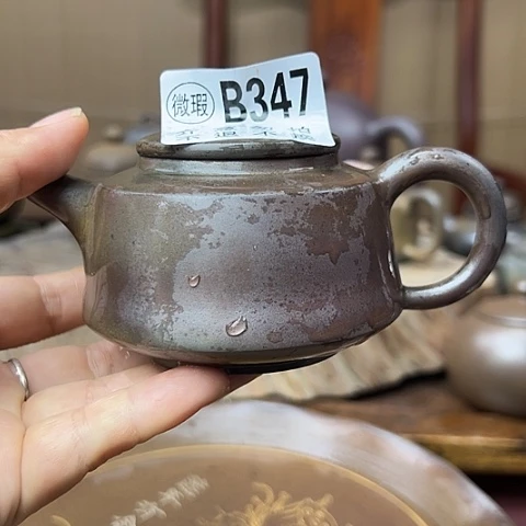 戬谷龙窑柴烧茶壶347