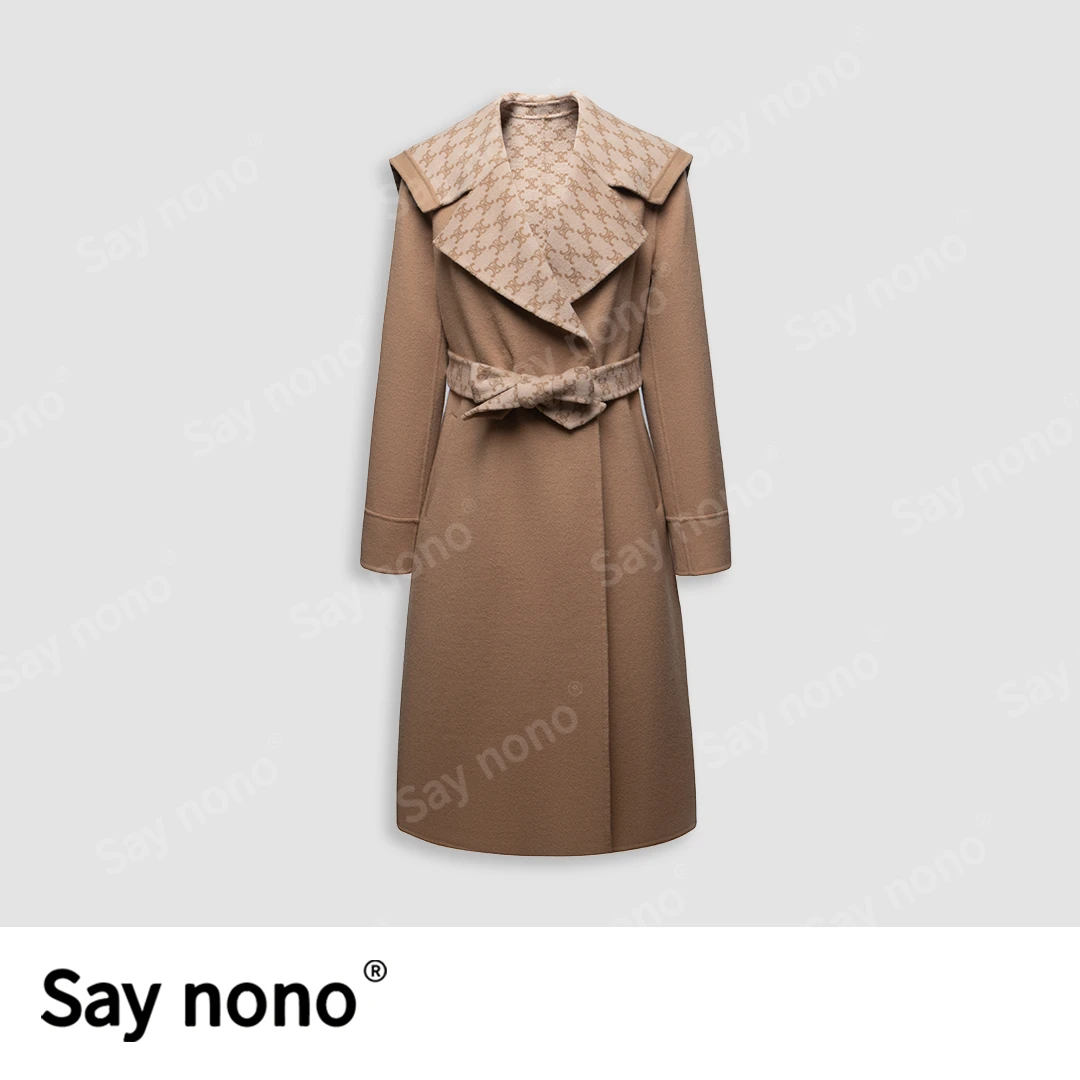 懒猫nono│Saynono 时尚单品印花大衣/SY66137