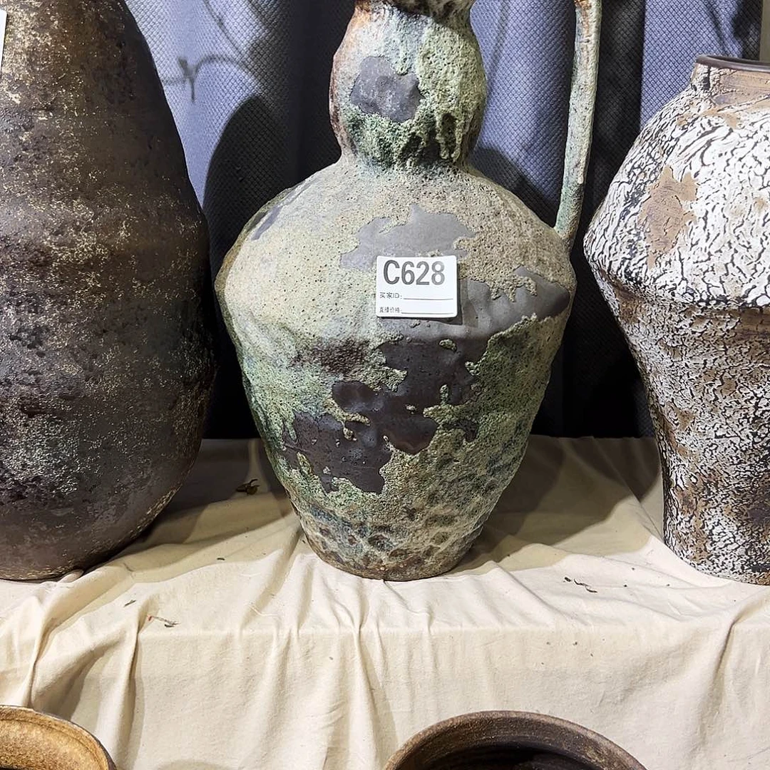 一***柯瓶C628高42口6陶瓷花瓶无孔