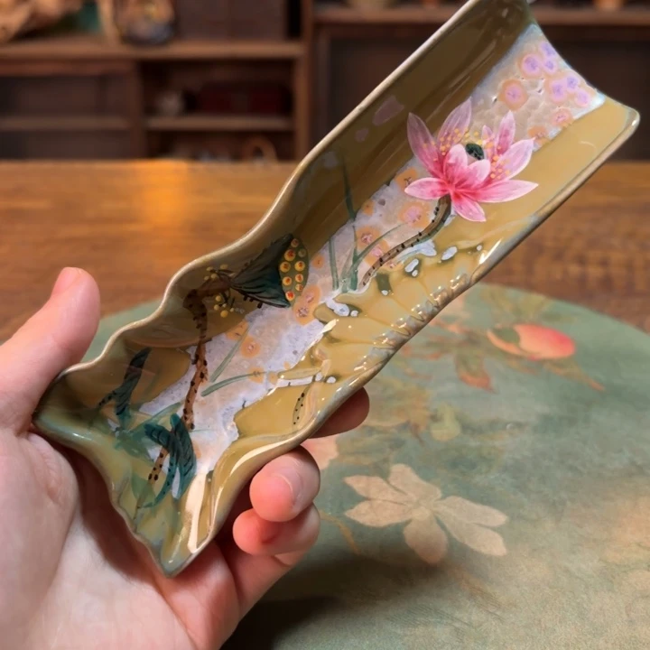 柴烧纯手工手绘陶瓷