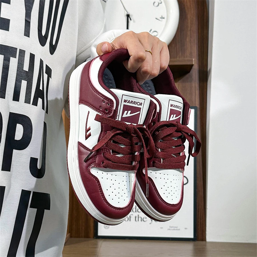 Warrior/回力超火情侣鞋复古板鞋子韩版潮新款潮鞋百搭运动小白鞋