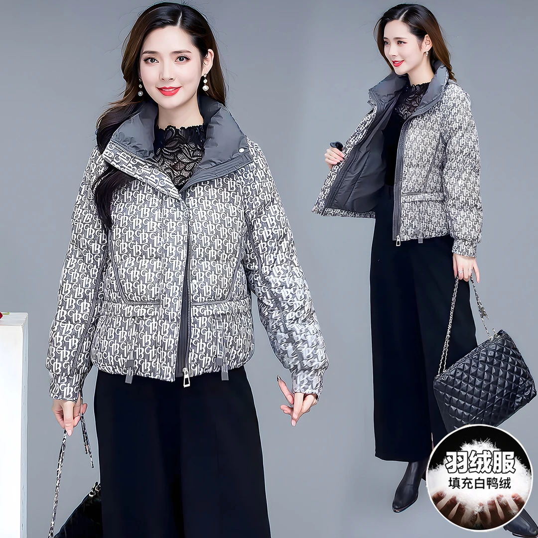 韩版羽绒服时尚女装2025年冬季新款气质显瘦加厚保暖白鸭绒外套