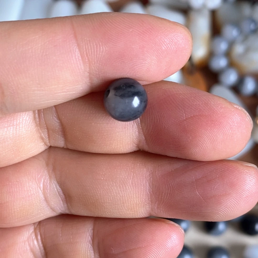 和田玉未镶嵌挂件青花卡10