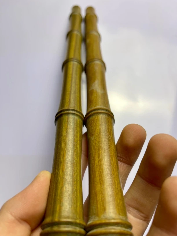 实木太极棍龙绿檀香文玩棍竹节手把棍短棍武术棍长棍防身棍车载棍