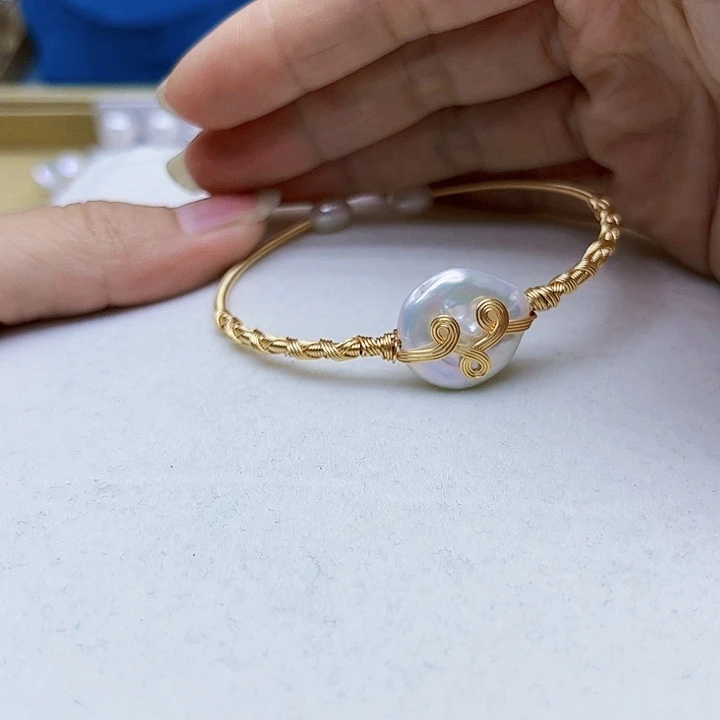 淡水珍珠颈饰银S925镶嵌